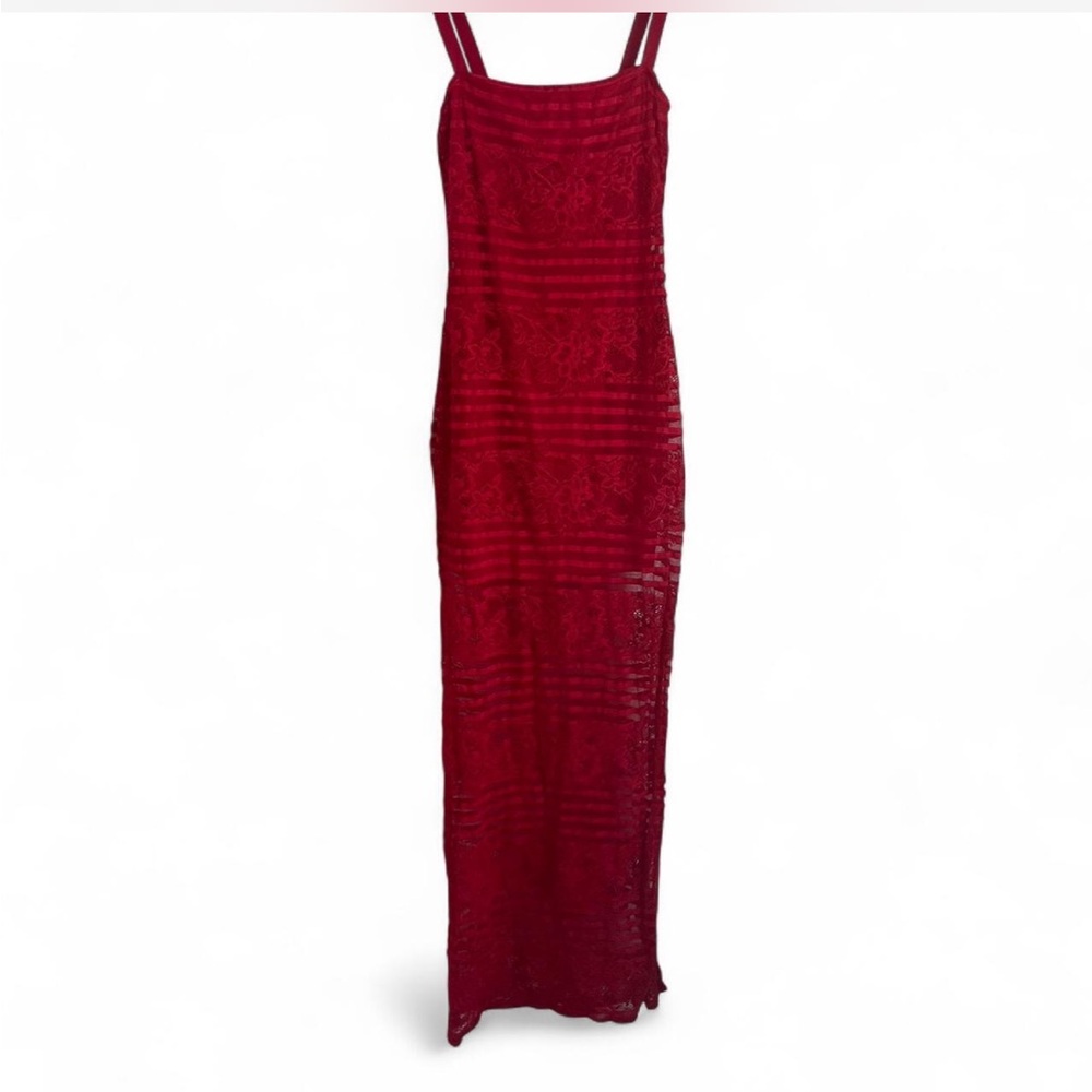 Fashion Nova Red Lace maxi dress